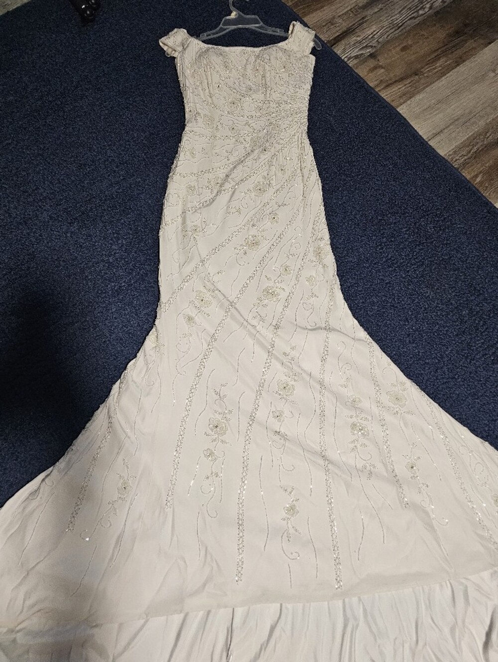 White Beaded Dress (Color: White)